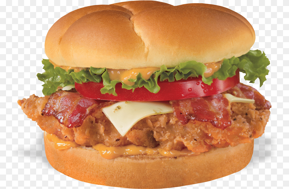 Chicken Sandwich With Lettuce And More At Trailblazers Dairy Queen Chicken Flamethrower, Burger, Food Free Png Download