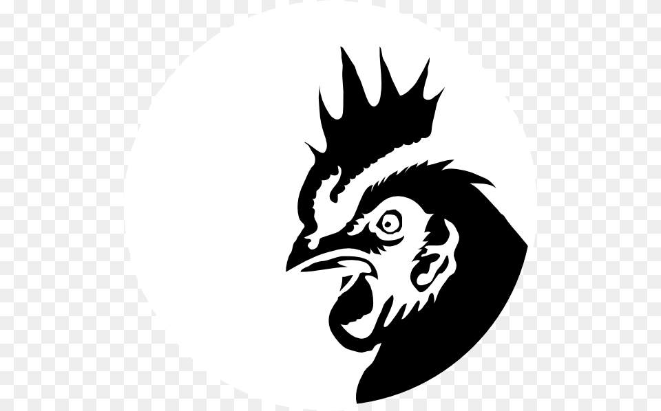 Chicken Silhouette Drawing Clip Art Chicken Face Black And White Clipart, Stencil, Head, Person, Baby Free Transparent Png