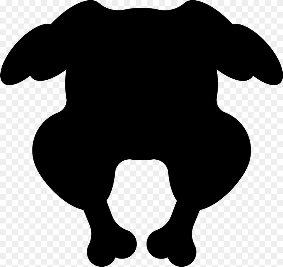 Chicken Silhouette Without Head Icon Download, Stencil, Animal, Bear, Mammal Free Png