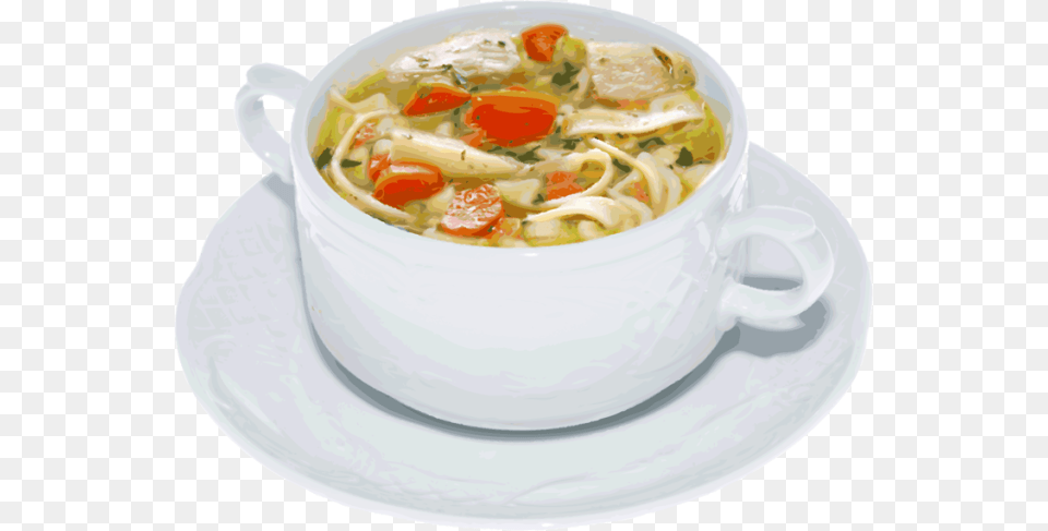 Chicken Soup Image Chicken Soup No Background, Bowl, Dish, Food, Meal Free Png