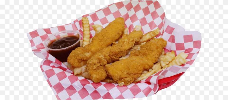 Chicken Strips At Triangle Drive In In Fresno Ca, Food, Fried Chicken, Nuggets, Ketchup Png Image