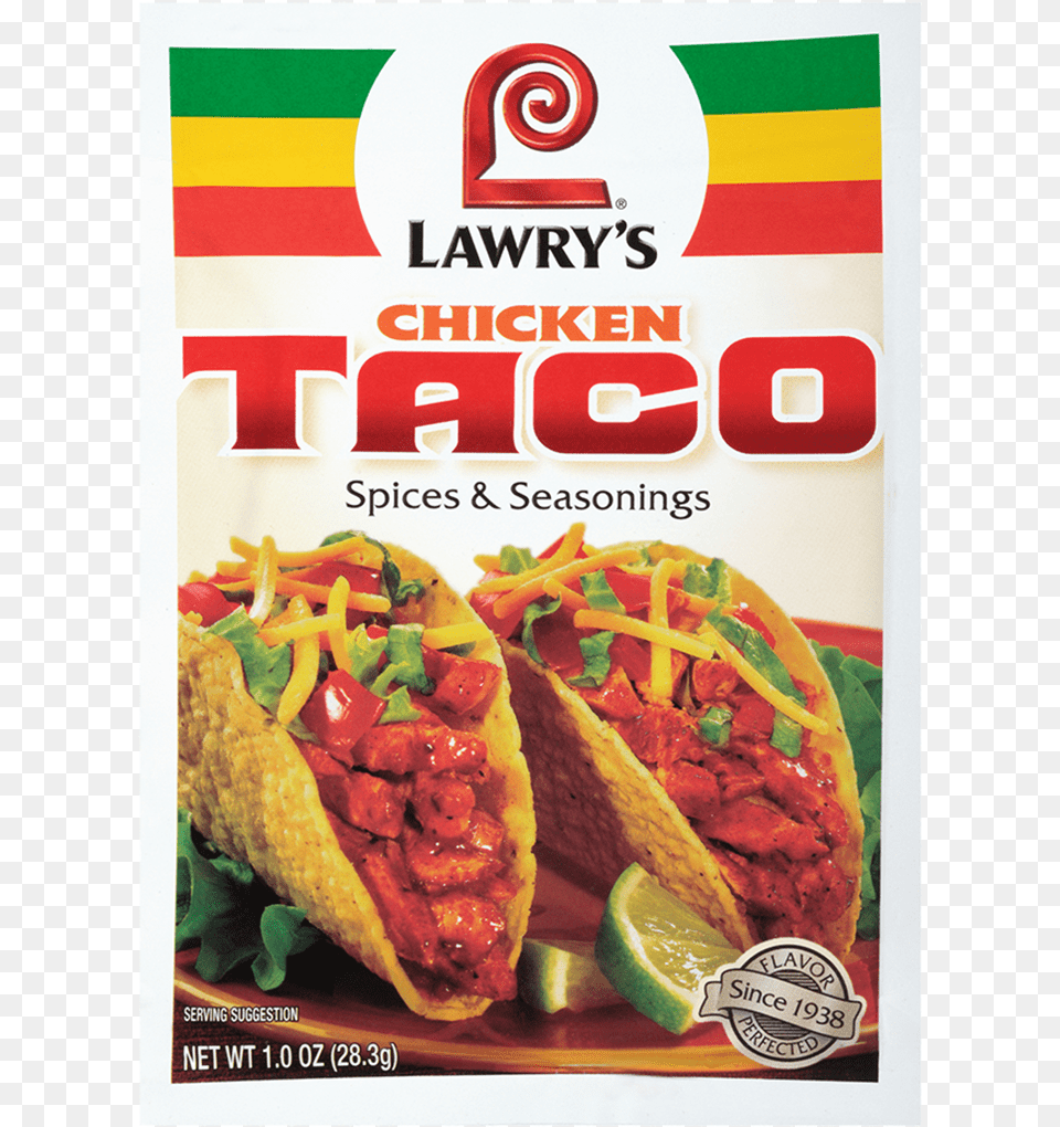 Chicken Taco Lawry39s Chicken Taco Seasoning, Food Free Png Download