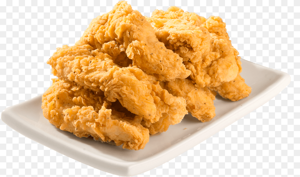 Chicken Tender Mini Onion Rings, Food, Fried Chicken, Nuggets, Plate Free Transparent Png