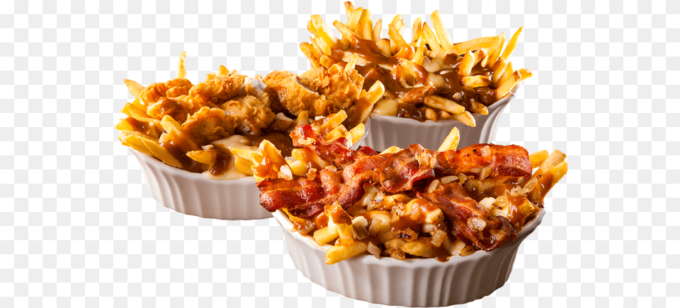Chicken Tender Poutine Fatburger, Food, Fries, Animal, Seafood Free Png Download