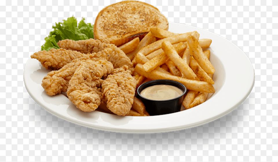 Chicken Tenders With French Fries, Meal, Lunch, Food, Fried Chicken Free Png Download