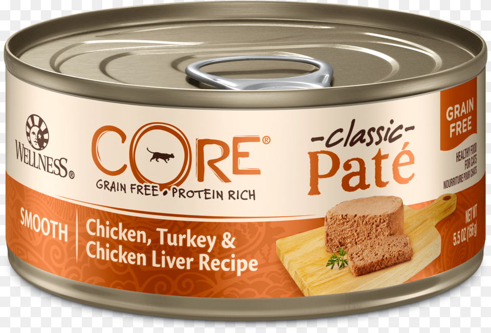 Chicken Turkey Amp Chicken Liver Cat Food Wellness Core Wet, Aluminium, Can, Canned Goods, Tin Png