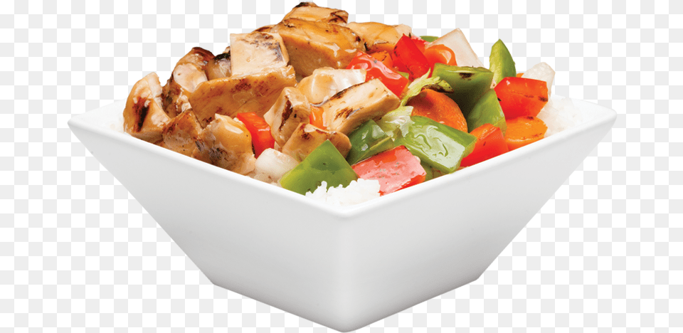 Chicken Vegetable Bowl Fruit Salad, Food, Food Presentation, Lunch, Meal Png Image