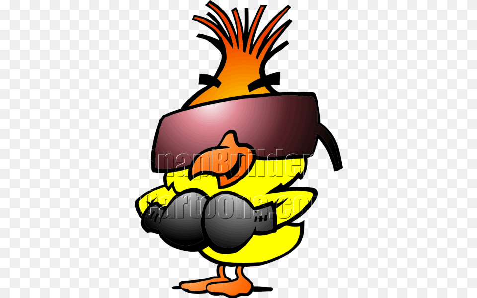 Chicken Wearing Sunglasses And Boxing Gloves Chicken With Boxing Gloves, Baby, Bbq, Cooking, Food Free Png Download