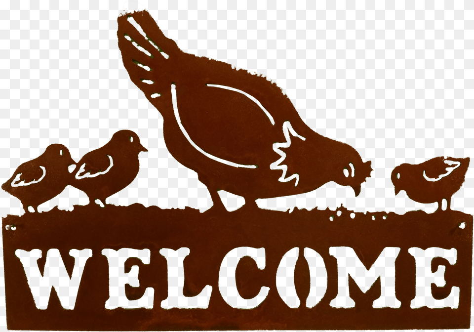 Chicken Welcome Larger Image Welcome Sign, Animal, Beak, Bird, Fowl Free Transparent Png