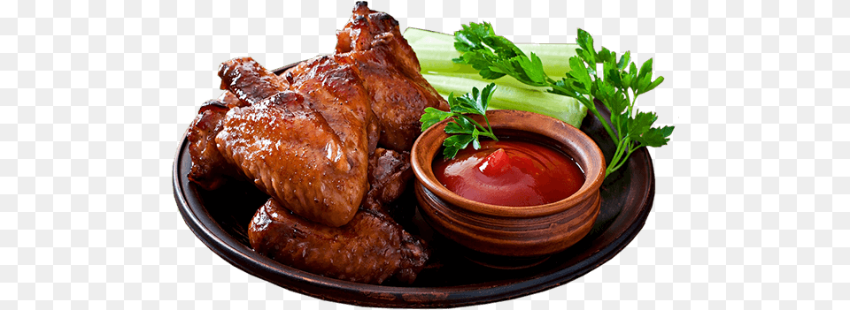 Chicken Wings3 Buffalo Wing, Food, Ketchup, Food Presentation, Herbs Free Png Download
