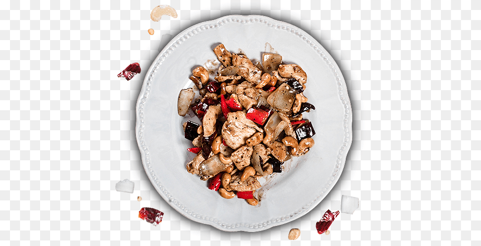 Chicken With Cashew Nut Capirotada, Dish, Food, Meal, Food Presentation Free Transparent Png