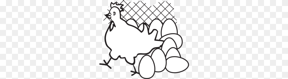 Chicken With Eggs Clip Art, Animal, Bird, Fowl, Hen Free Transparent Png