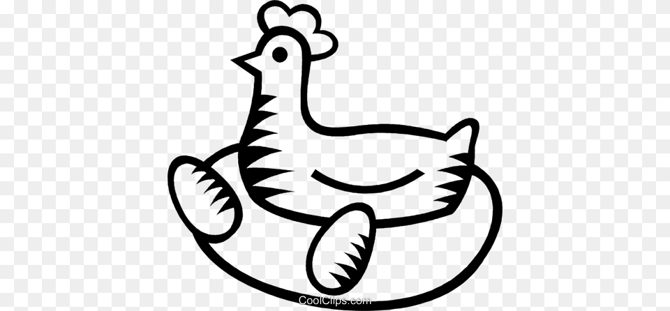 Chicken With Eggs Royalty Vector Clip Art Illustration, Person, Animal Free Transparent Png