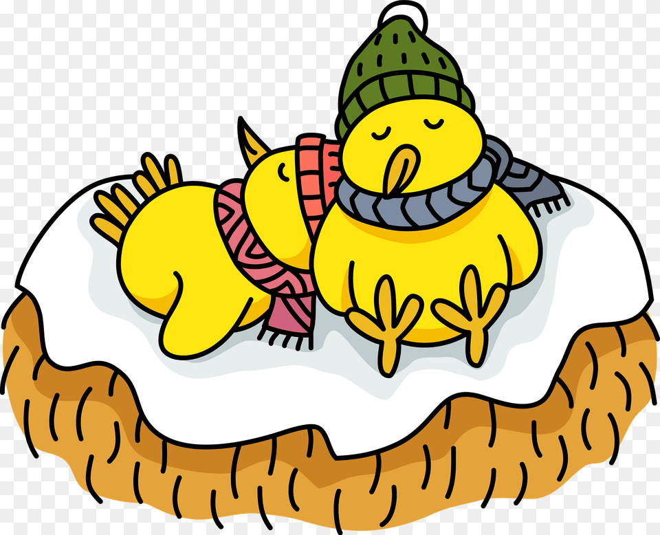 Chicks Are Sleeping In The Snow Clipart, Vegetable, Produce, Food, Plant Free Png Download