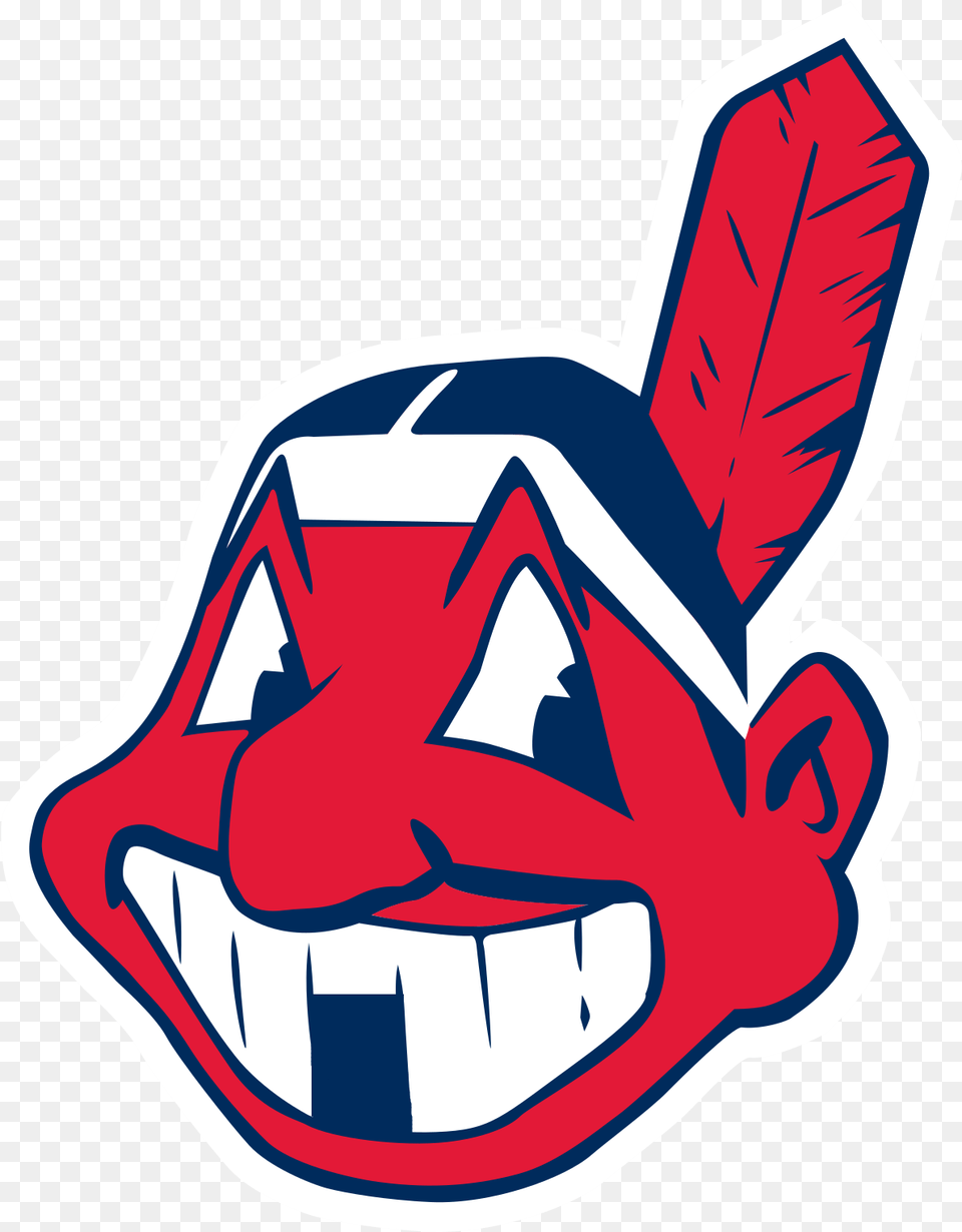 Chief Wahoo Red Indian Sports Team, Sticker, Emblem, Symbol, Food Free Png Download