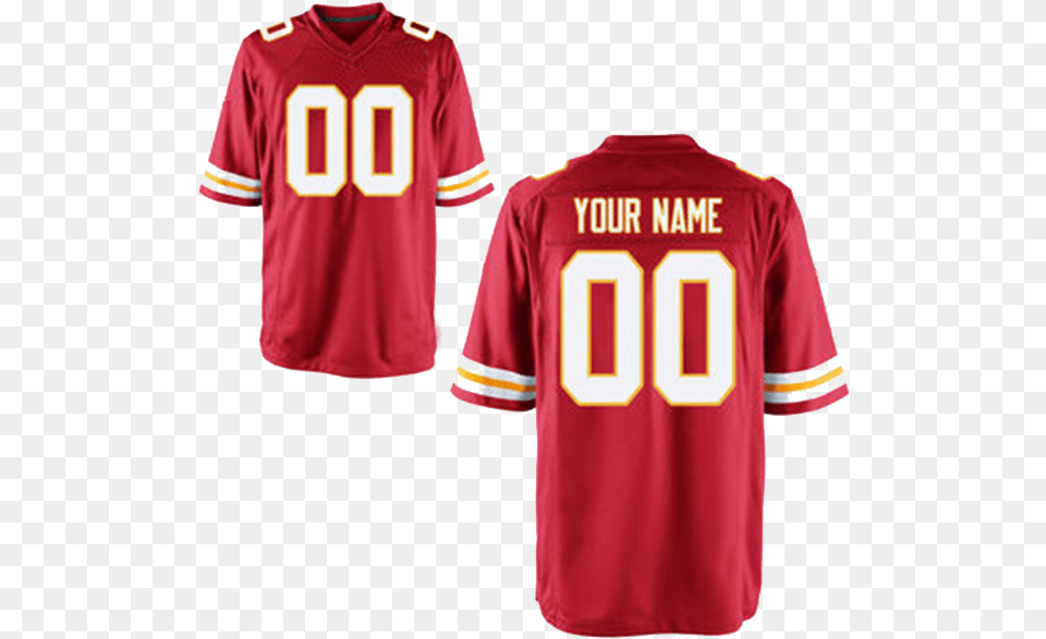 Chiefs Jersey Download Chiefs Custom Jersey, Clothing, Shirt, T-shirt Free Transparent Png