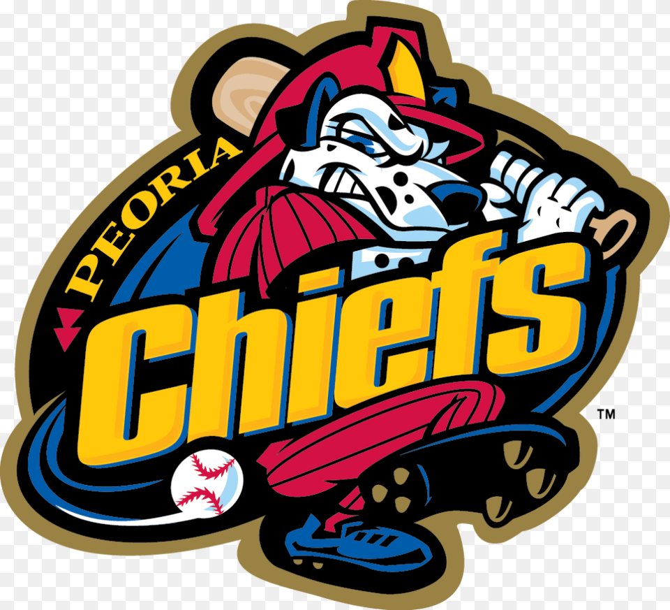 Chiefs Primary 4c 2013 2 Peoria Chiefs Logo, Book, Bulldozer, Comics, Machine Png