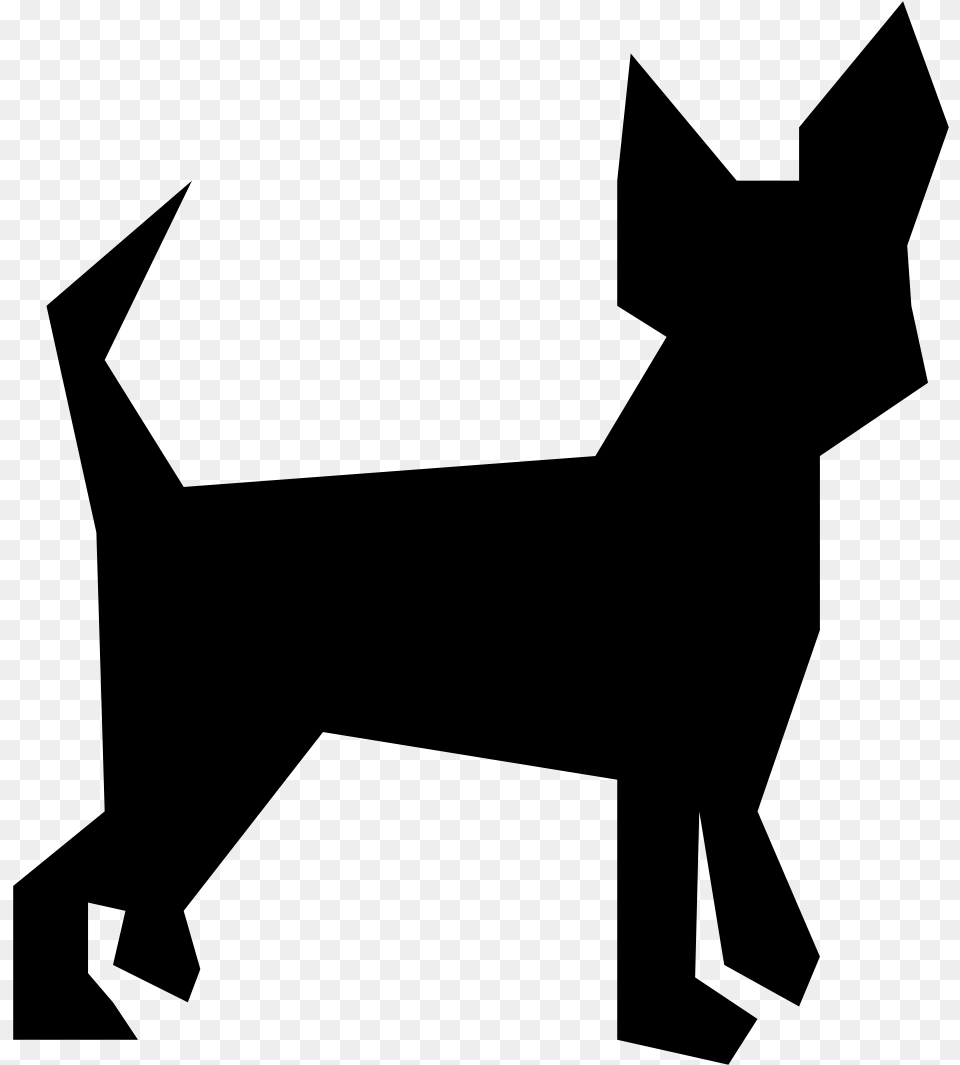 Chihuahua Icon Clipart Download, Gray Png Image