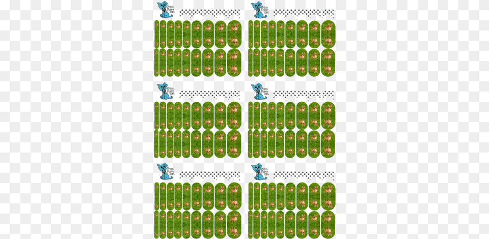 Chihuahua On Grass Nail Wraps Register, Pattern, Animal, Bird, Embroidery Png