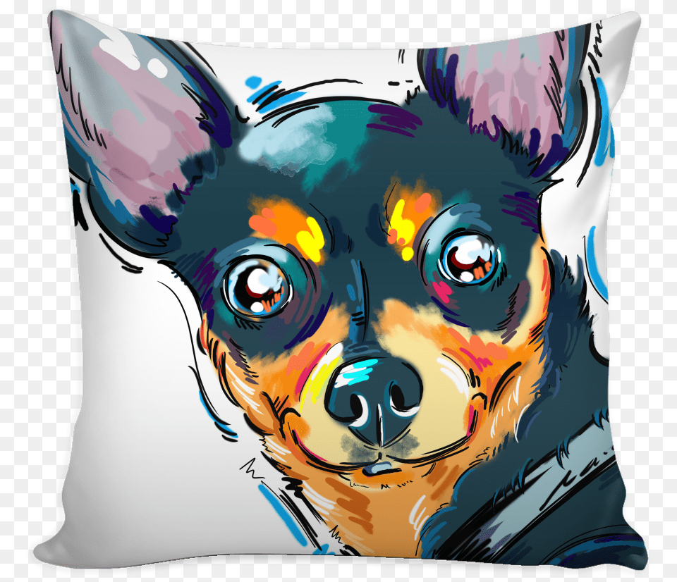 Chihuahua Pillow Cover Pillow, Cushion, Home Decor, Person, Animal Free Png Download