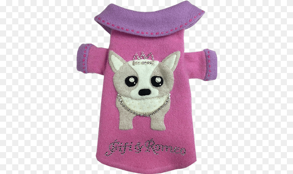 Chihuahua Princess Sweater, Applique, Pattern, Knitwear, Clothing Png Image