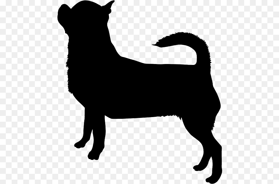 Chihuahua Silhouette, Gray Free Png Download