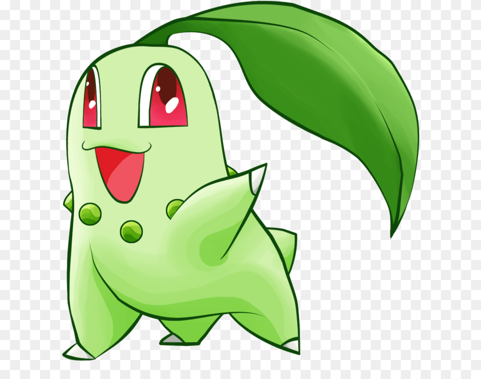 Chikorita By Petarmkd Pokemon, Green, Animal, Fish, Sea Life Free Png Download