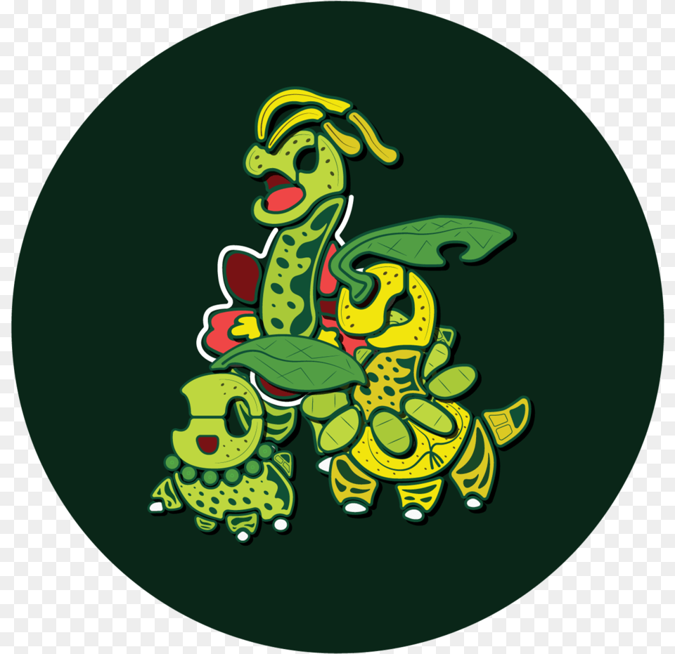 Chikorita Evolution Download Cartoon, Green, Pattern, Art, Graphics Free Transparent Png