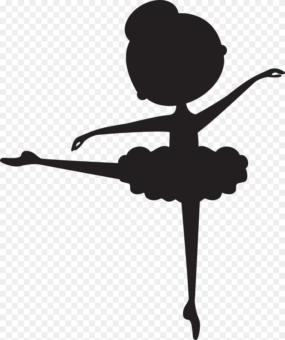 Child Ballerina Silhouette, Person Png Image