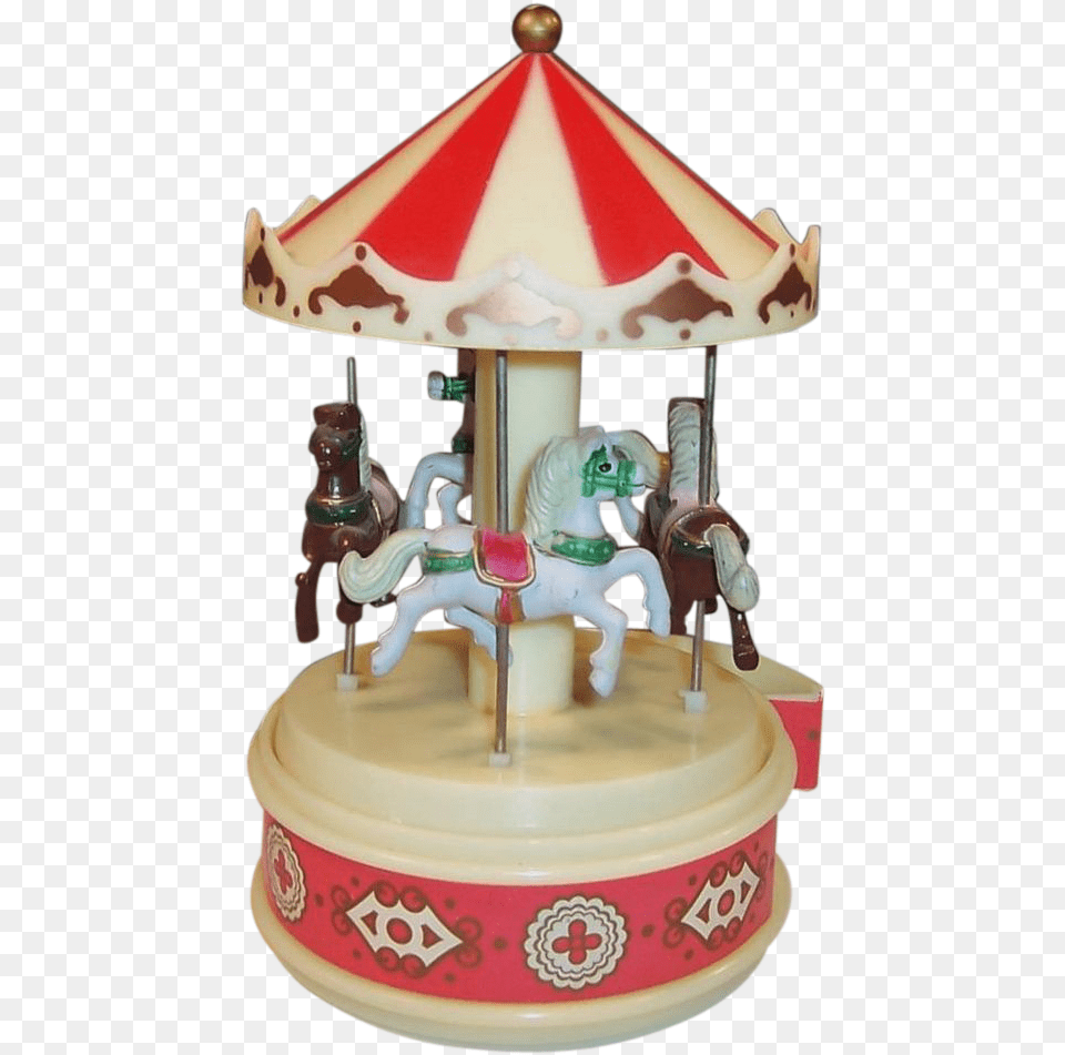 Child Carousel, Play, Amusement Park, Cake, Cream Png Image