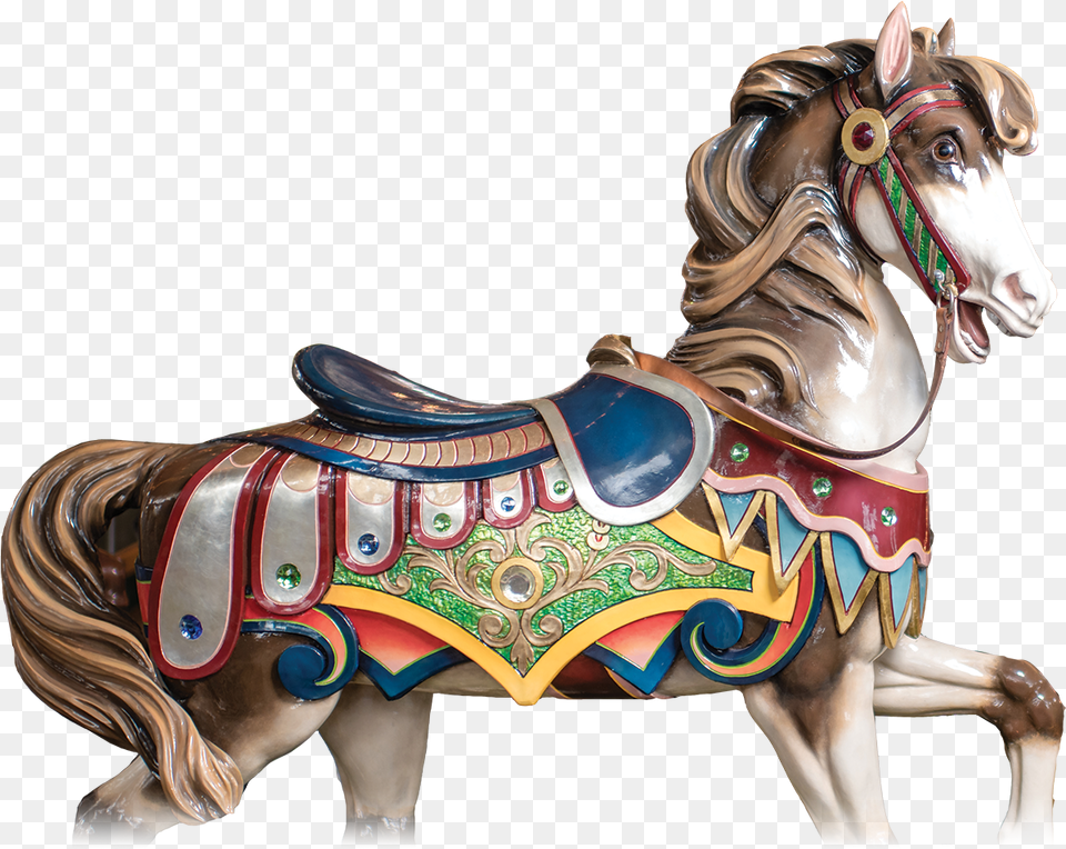 Child Carousel, Amusement Park, Animal, Horse, Mammal Free Png