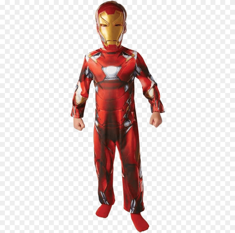 Child Classic Civil War Iron Man Costume Iron Man Fancy Dress, Clothing, Person, Adult, Male Png