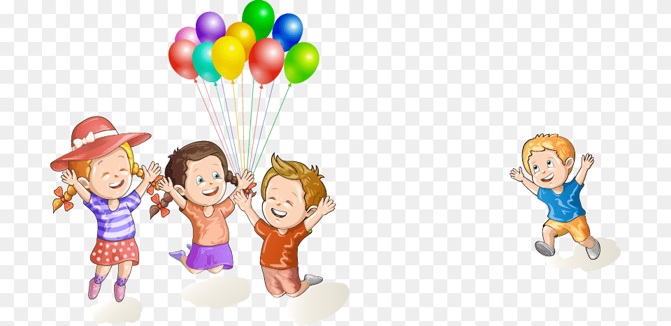 Child Clip Art Hand Kids Holding Balloons Clipart, Balloon, Baby, People, Person Free Png Download