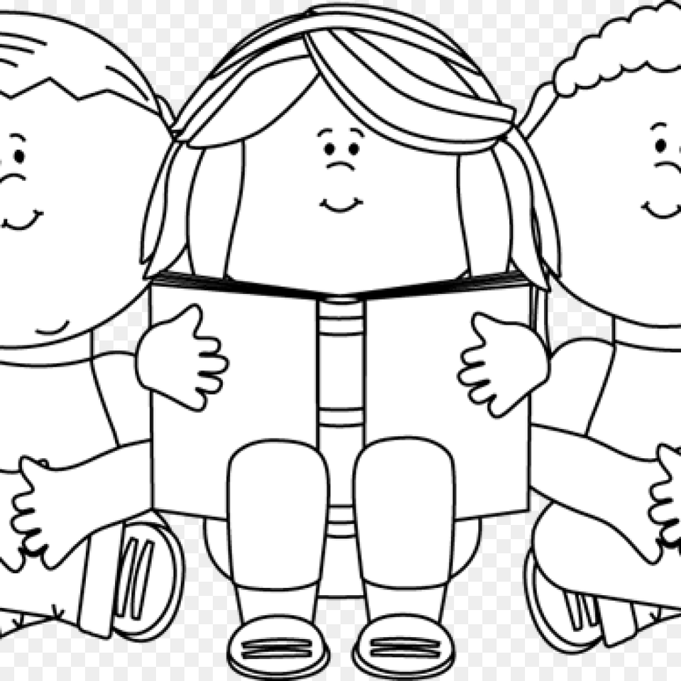 Child Clipart Black And White Clip Art Black And White Preschool Clipart Black And White, Book, Comics, Publication, Baby Png