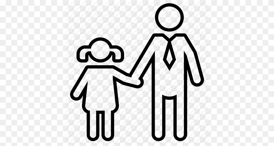 Child Dad Daughter Family Father People Icon, Body Part, Clothing, Coat, Hand Free Png