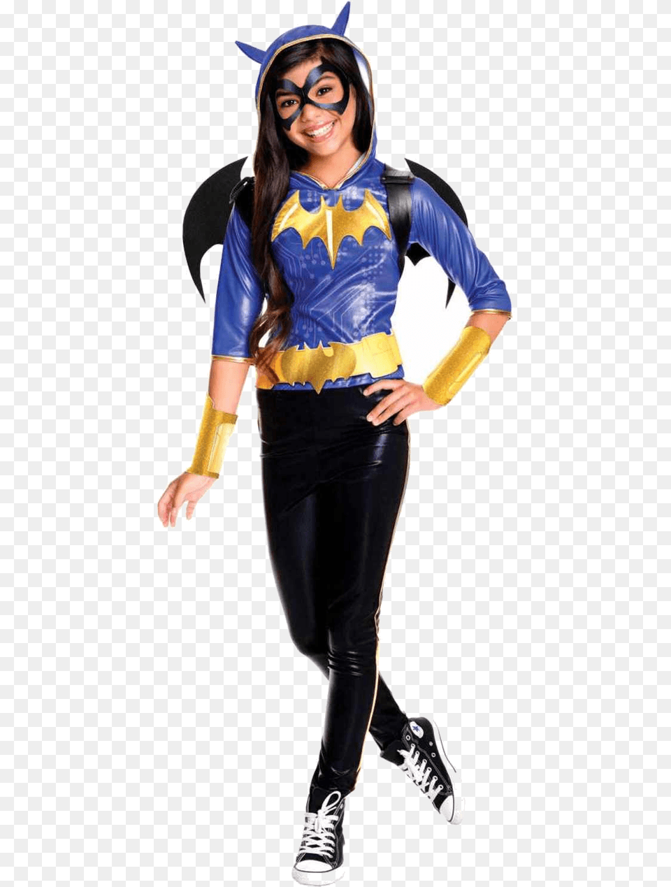 Child Deluxe Batgirl Costume Dc Superhero Girl Costume, Clothing, Person, Female, Teen Png