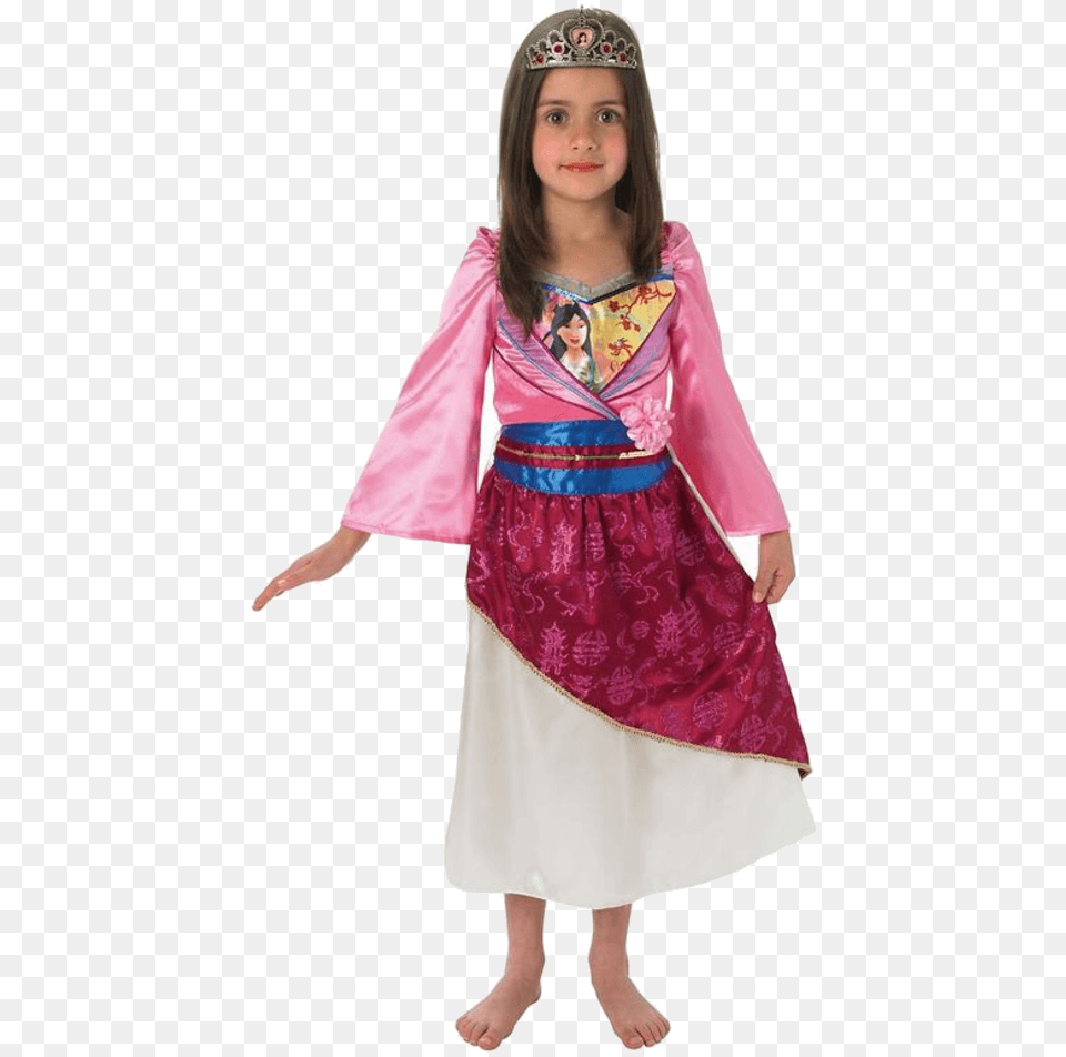 Child Disney Shimmer Mulan Costume Mulan Costume Kids, Clothing, Dress, Person, Girl Png