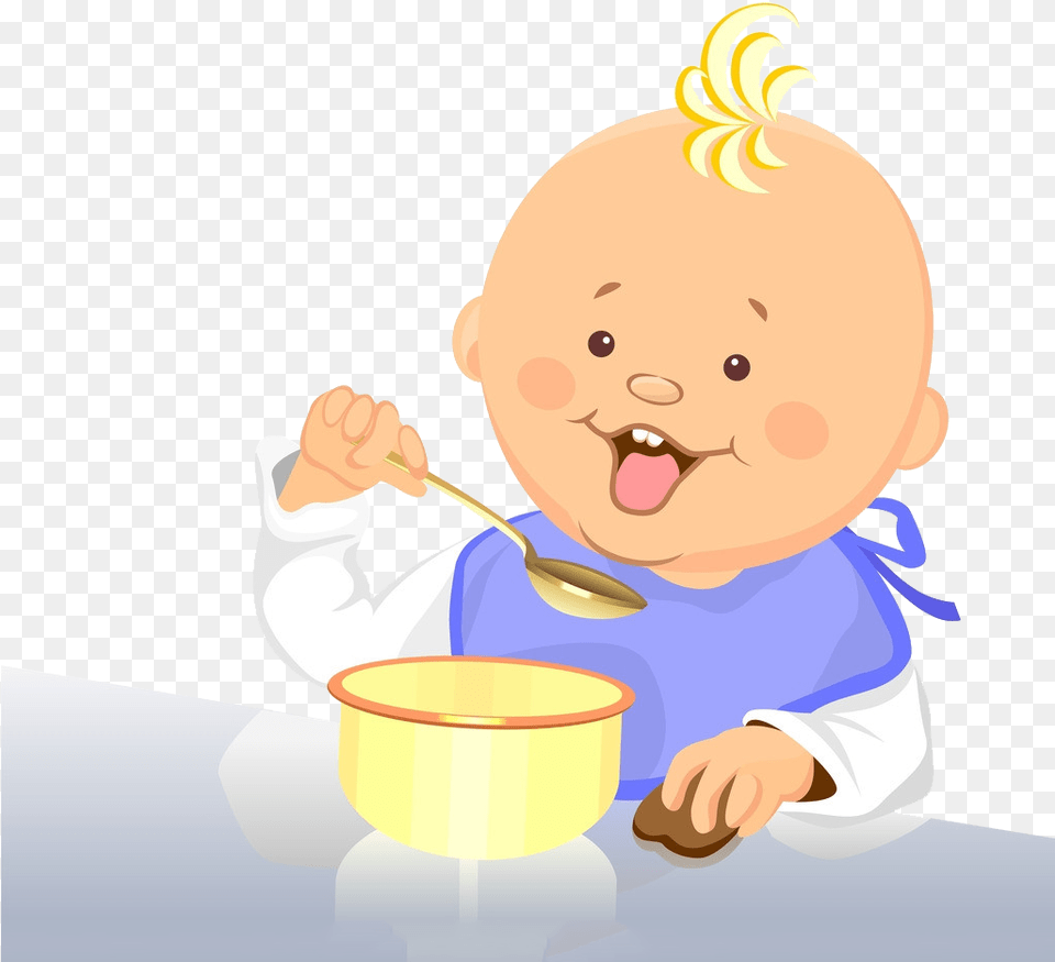 Child Eating Baby Eating, Cutlery, Spoon, Person, Food Free Transparent Png