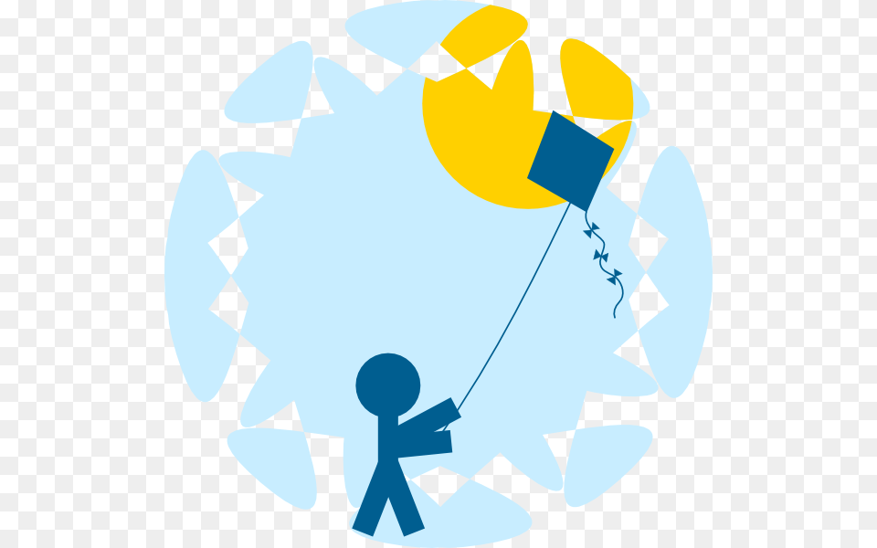 Child Flying Kite Clip Art, Outdoors Free Png Download