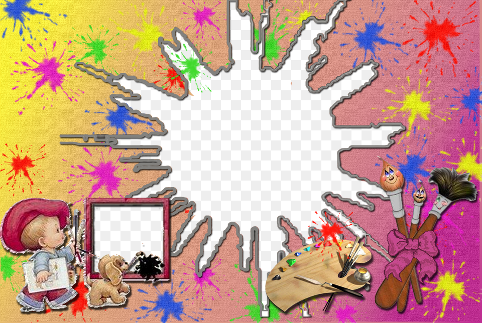 Child Frame Illustration, Person, People, Art, Collage Free Transparent Png