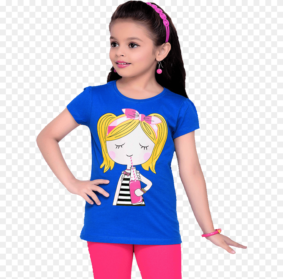 Child Girl, T-shirt, Clothing, Person, Female Png