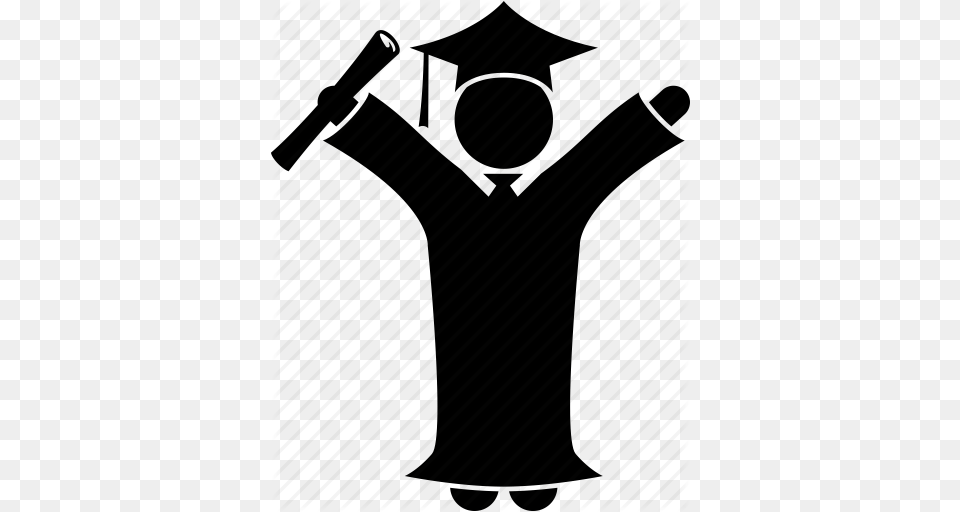 Child Graduate Graduation Junior School Student Success Icon, People, Person, Clothing, T-shirt Free Png