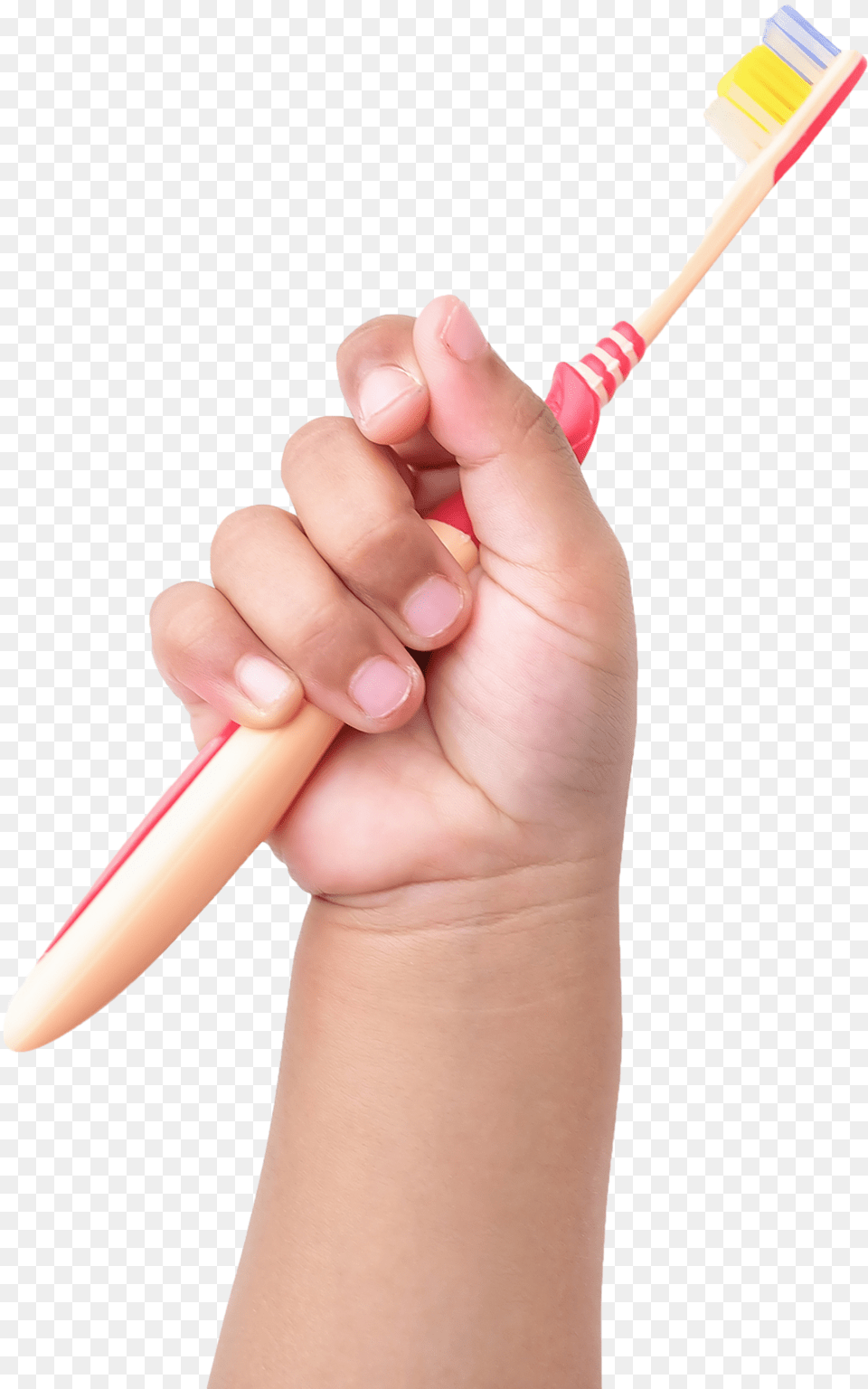 Child Hand Holding Toothbrush, Brush, Device, Tool, Body Part Free Png Download