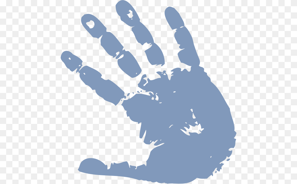 Child Handprint Blue Hand Print, City, Home Decor, Linen Free Png Download