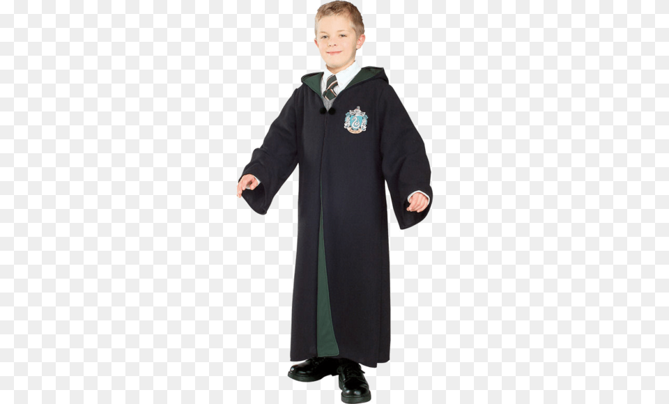 Child Harry Potter Slytherin House Deluxe Robe Slytherin House, Fashion, Clothing, Coat, Overcoat Free Png Download