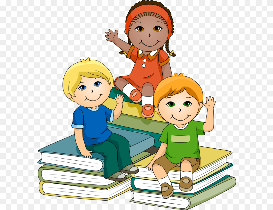 Child In Classroom Clipart, Book, Comics, Publication, Baby Free Transparent Png