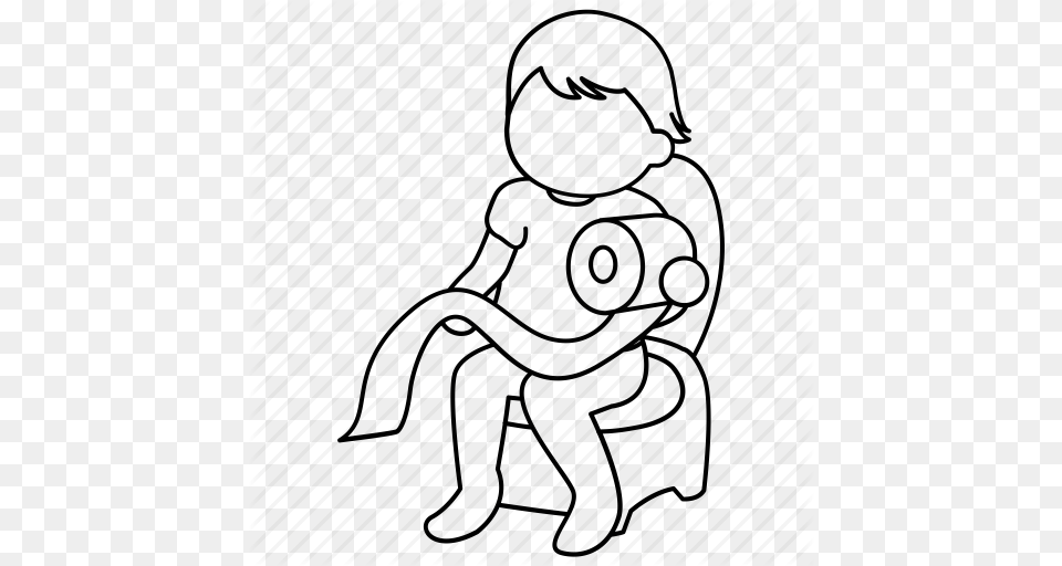 Child Infant Parenting Potty Toddler Toilet Training Icon, Art, Drawing Png Image