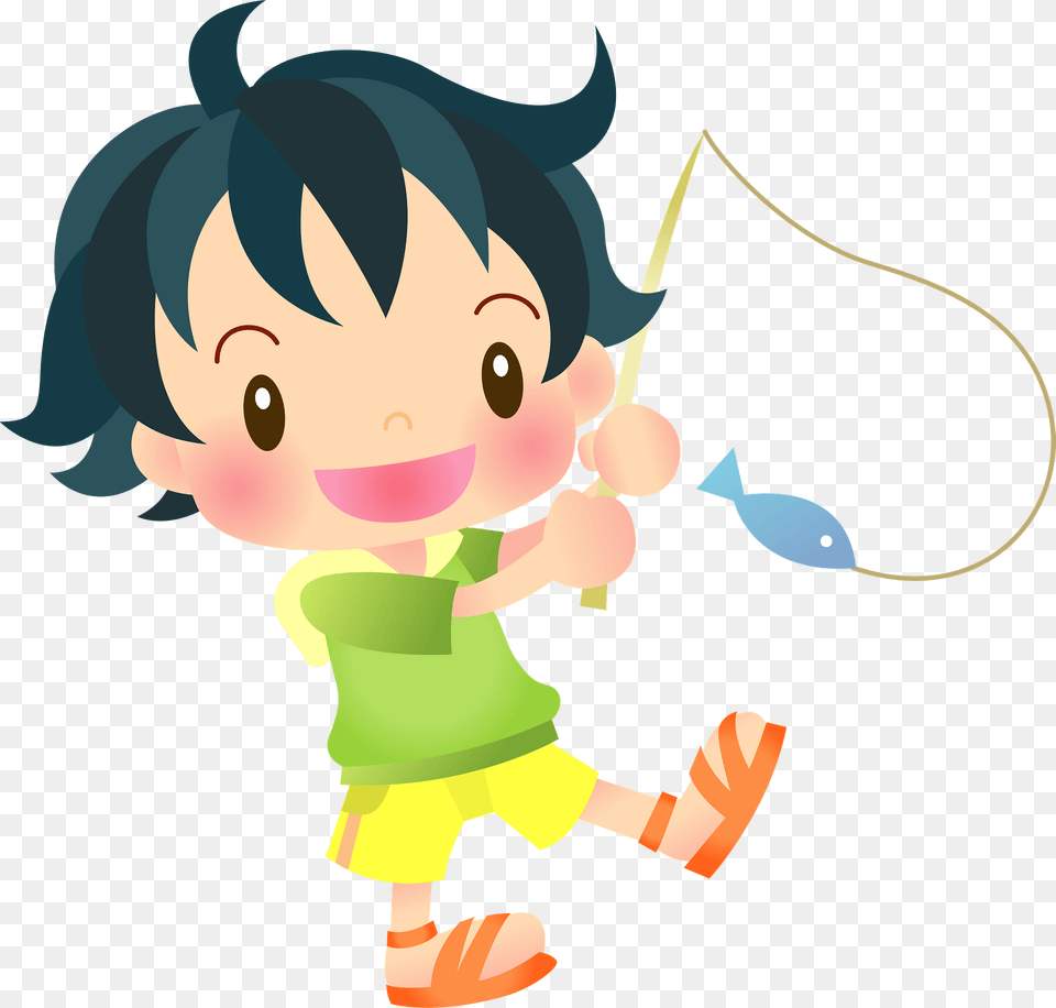 Child Is Fishing Clipart, Baby, Person, Face, Head Png Image