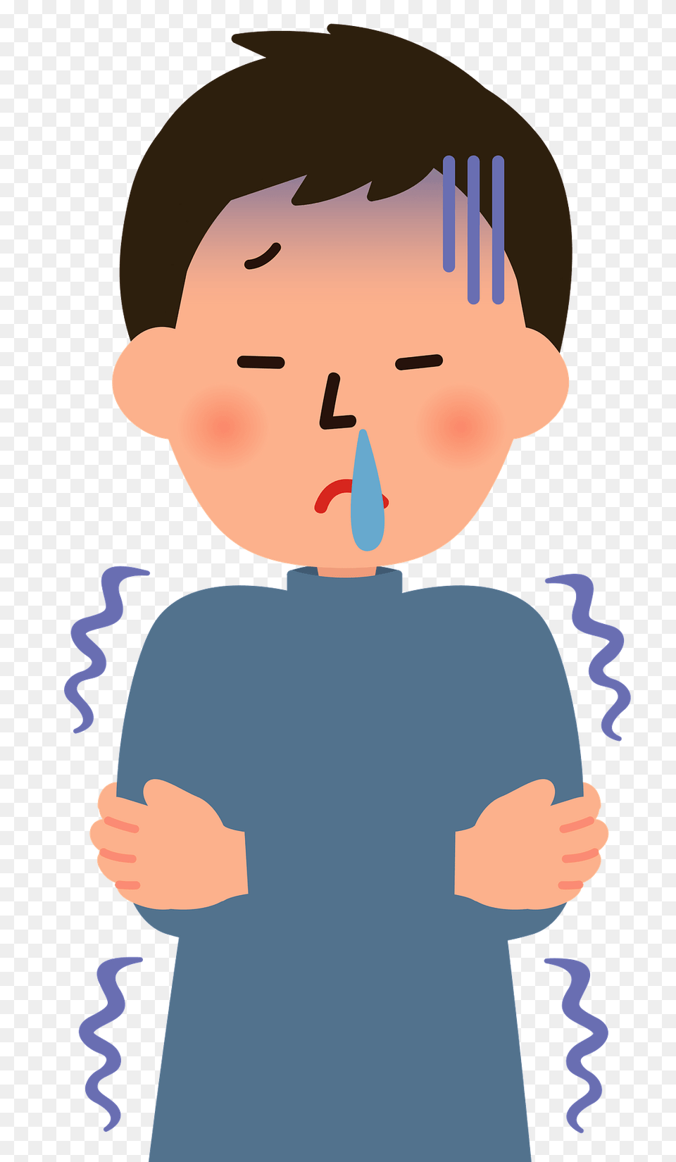 Child Is Sick With Cold And Chills Clipart, Person, Baby, Hand, Finger Free Transparent Png