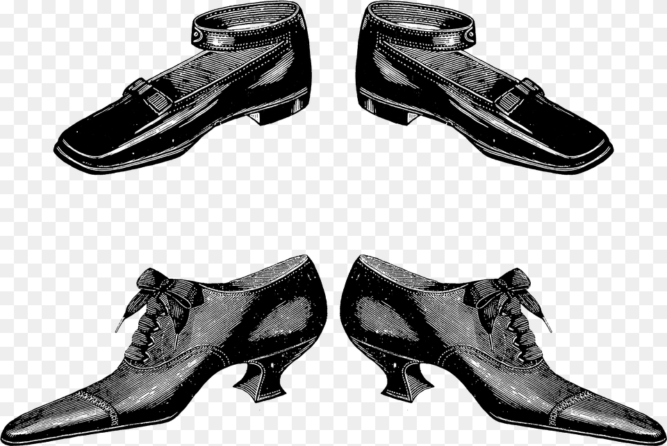 Child Lady Shoes Victorian Era Vintage Clip, Gray Free Png